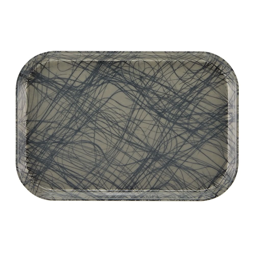 144-1116277 Fiberglass Camtray® Cafeteria Tray Insert - 15 4/5"L x 10 4/5"W, Swirl Gray