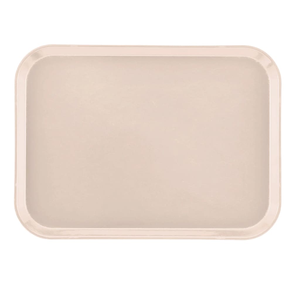 144-1216106 Fiberglass Camtray® Cafeteria Tray - 16 3/10" L x 12"W, Light Peach