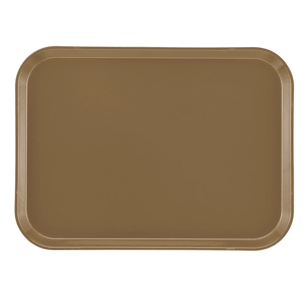 144-1216513 Fiberglass Camtray® Cafeteria Tray - 16 5/16" L x 12"W, Bay Leaf Brown