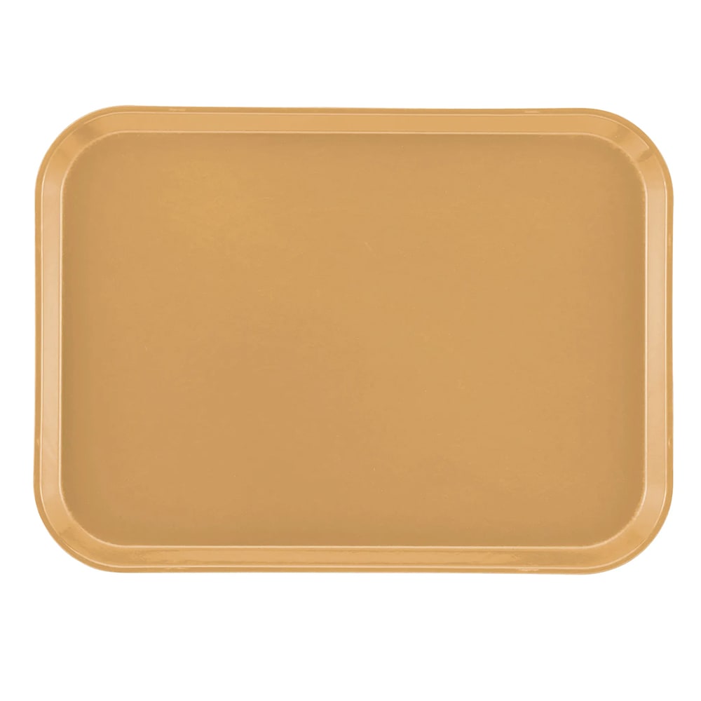 144-1216514 Fiberglass Camtray® Cafeteria Tray - 16 5/16" L x 12"W, Earthen Gold