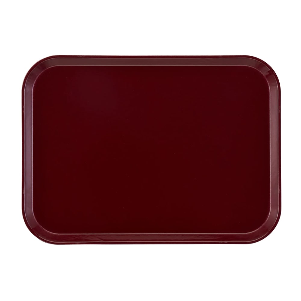 144-1216522 Fiberglass Camtray® Cafeteria Tray - 16 5/16" L x 12"W, Burgundy Wine
