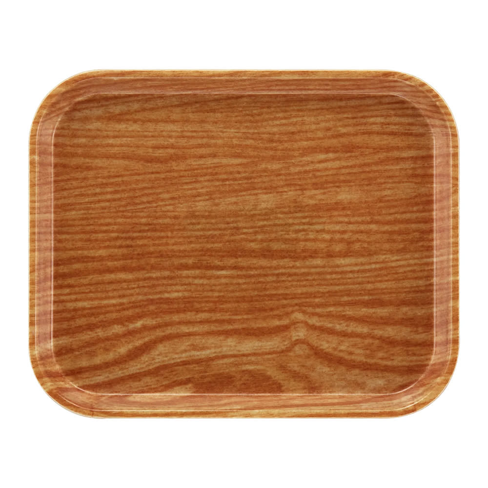 144-1216307 Fiberglass Camtray® Cafeteria Tray - 16 5/16" L x 12"W, Light Elm