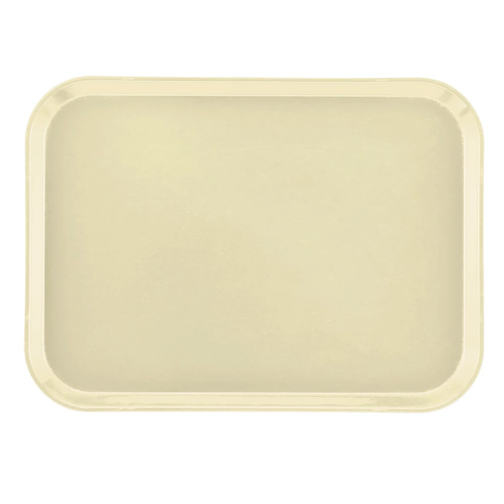 144-1216536 Fiberglass Camtray® Cafeteria Tray - 16 5/16" L x 12"W, Lemon Chiffon