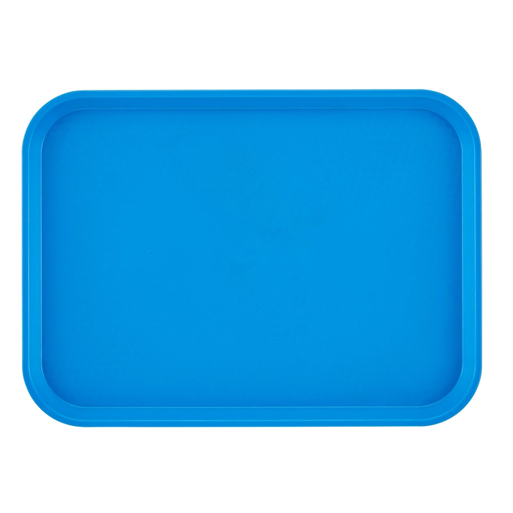 144-1216FF168 Plastic Fast Food Tray - 16 1/10" L x 11 4/5"W, Blue