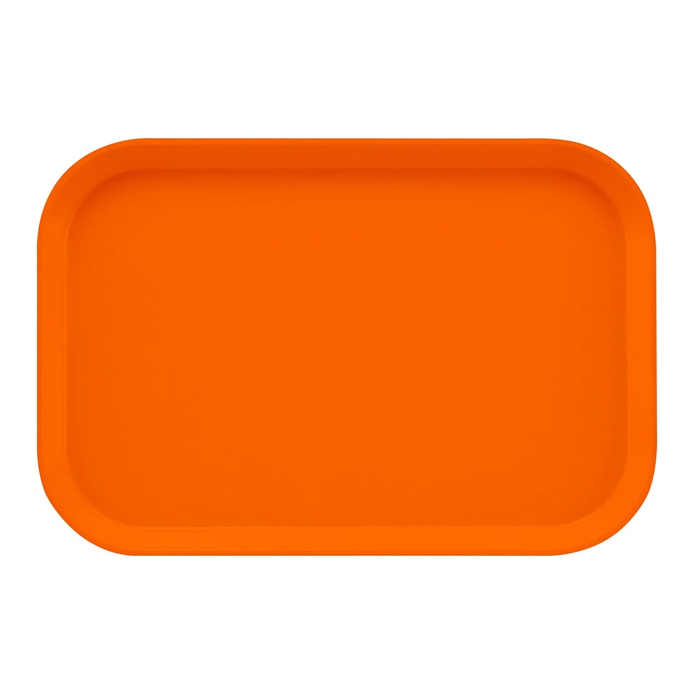 144-1318222 Fiberglass Camtray® Cafeteria Tray - 17 3/4"L x 12 3/5" W, Orange Pizzaz