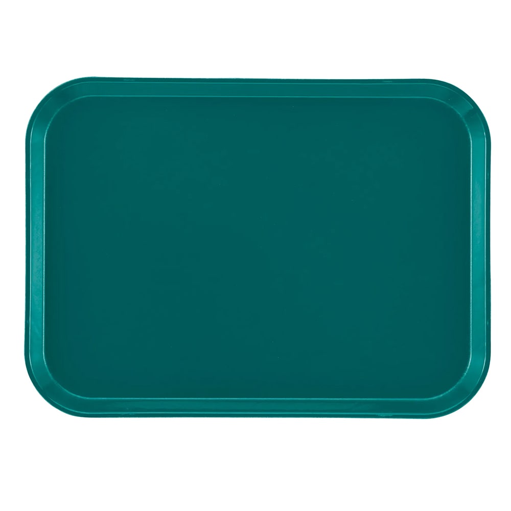 144-1318414 Fiberglass Camtray® Cafeteria Tray - 17 3/4"L x 12 3/5" W, Teal