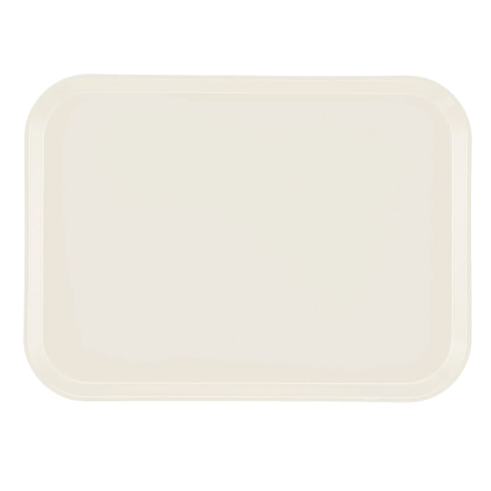 144-1318538 Fiberglass Camtray® Cafeteria Tray - 17 3/4"L x 12 3/5" W, Cottage White