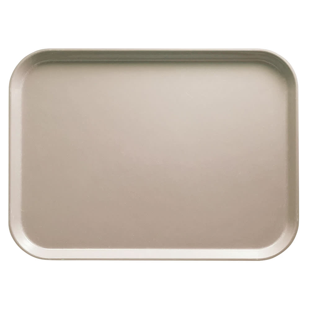 144-1520199 Fiberglass Camtray® Cafeteria Tray - 20 1/4"L x 15"W, Taupe