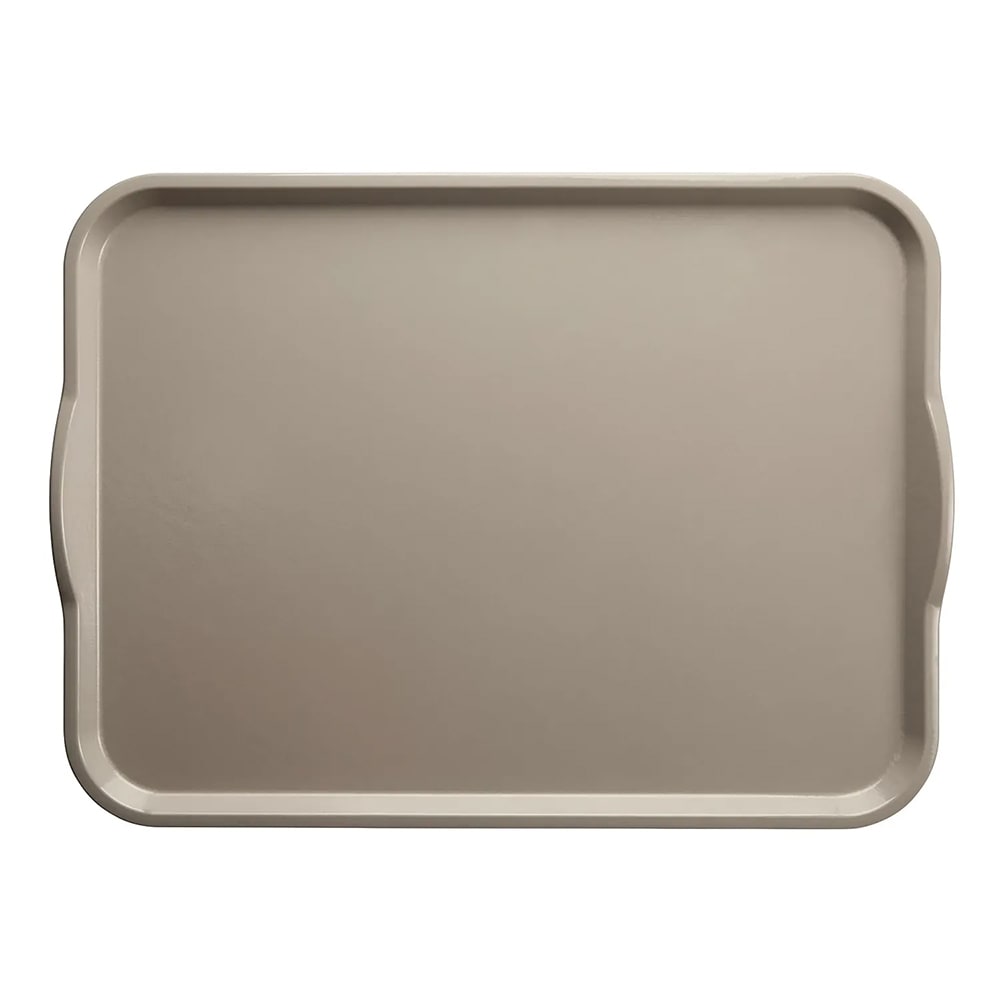 144-1520H199 Rectangular Camtray® w/ Handles - 15" x 20", Fiberglass, Taupe