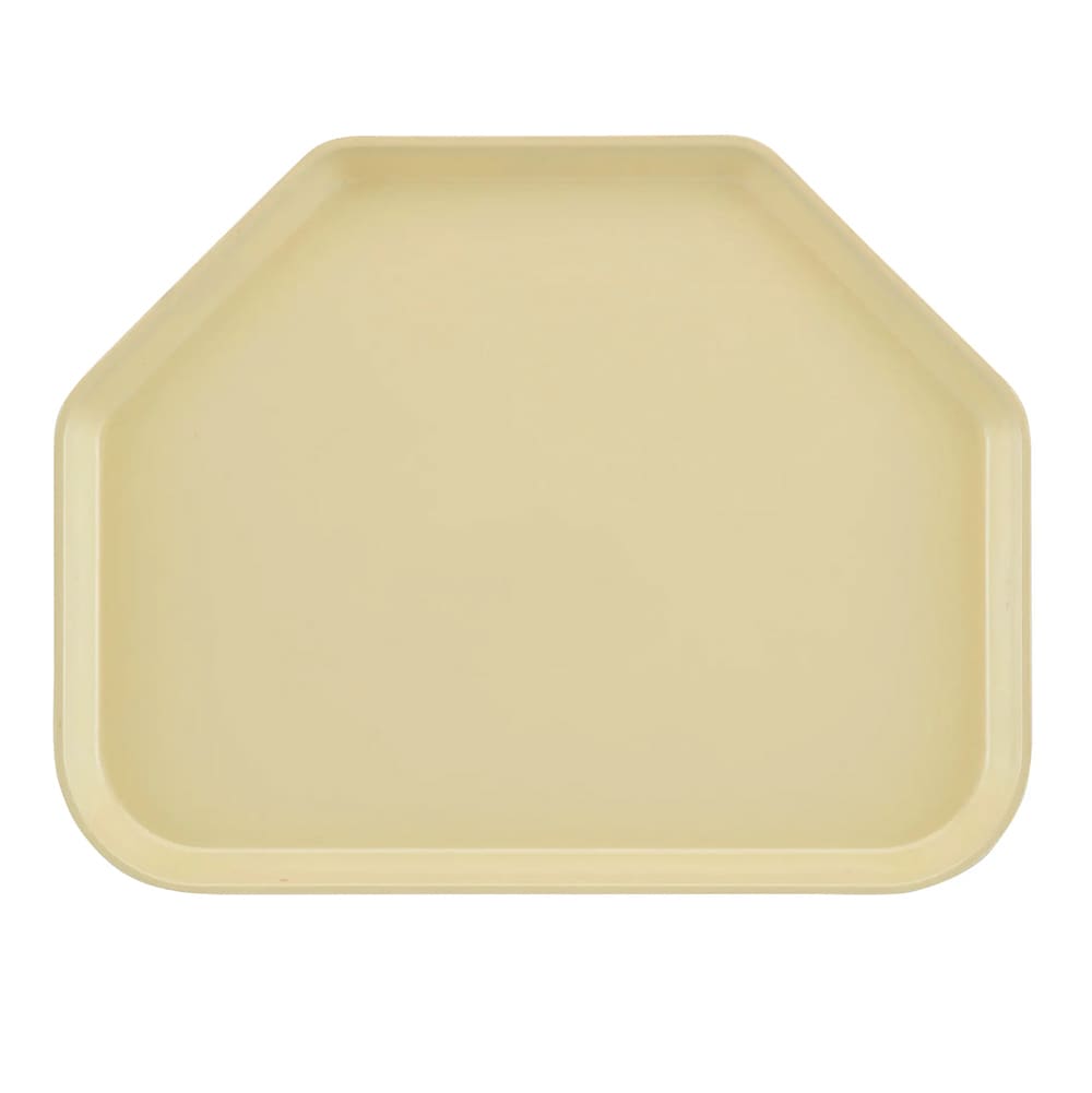 144-1520TR536 Fiberglass Camtray® Cafeteria Tray - 19 1/2"L x 14 1/2"W, Lemon Chiffon