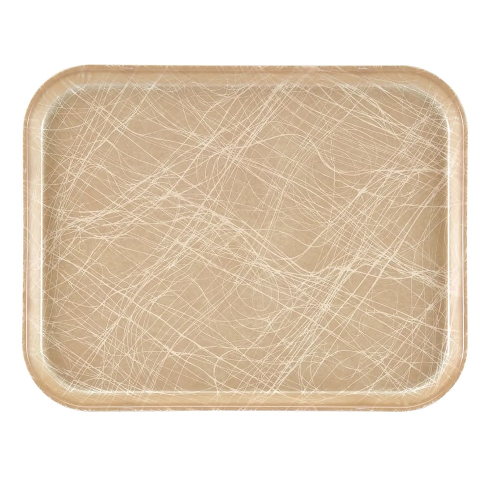 144-1622214 Fiberglass Camtray® Cafeteria Tray - 22"L x 16"W, Abstract Tan