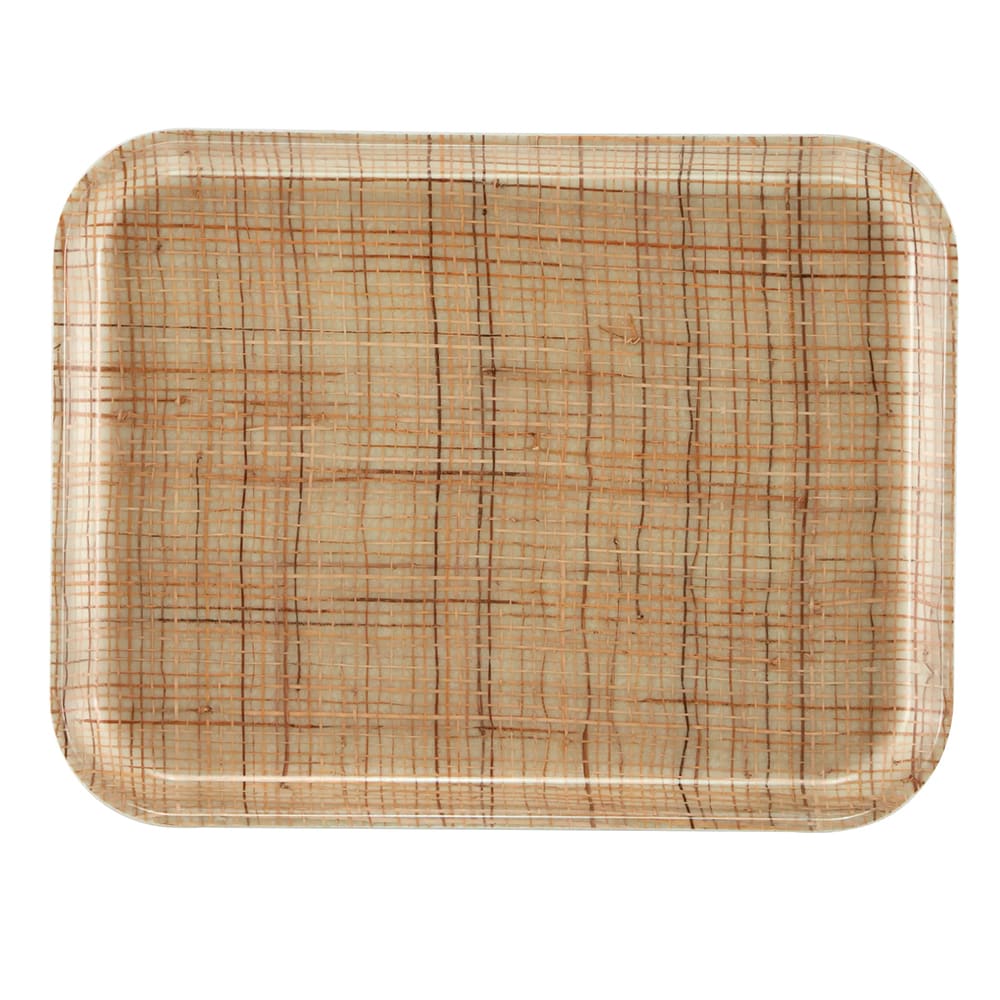 144-16225204 Fiberglass Camtray® Cafeteria Tray -  22 1/2"L x 16 1/2"W, Rattan