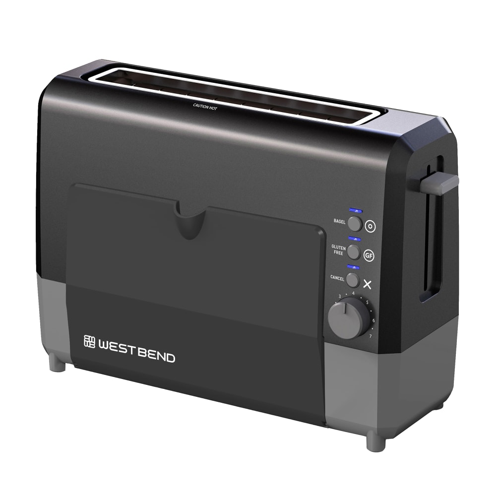744-77226 QuikServe™ 2 Slice Long Slot Toaster w/ Manual High-Lift Lever, Black