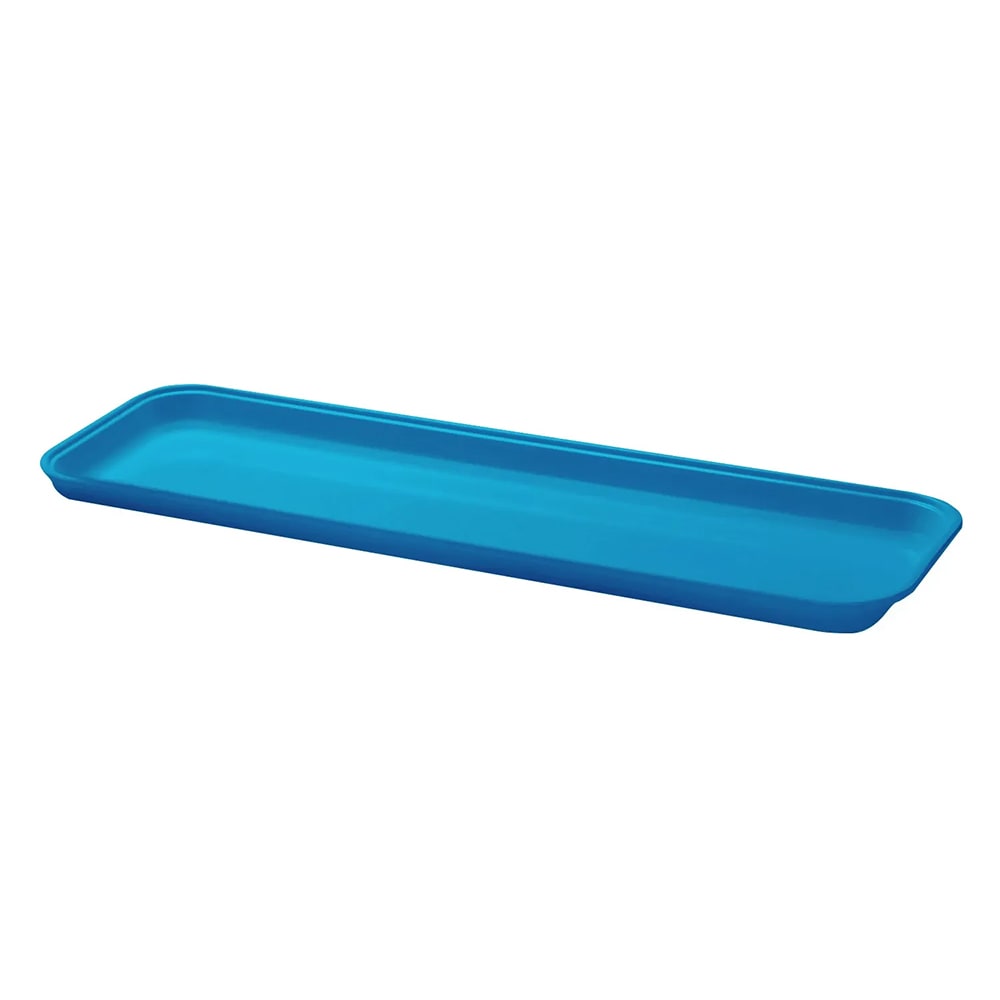 144-830MT142 Rectangular Market Display Tray - 8 7/16" x 30" x 3/4", Blue