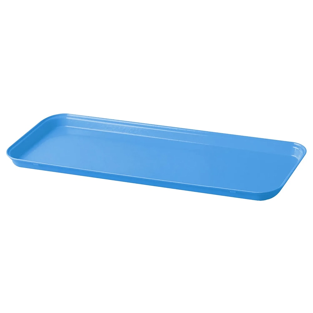 144-918MT142 Rectangular Market Display Tray - 8 11/16" x 18" x 13/16", Blue