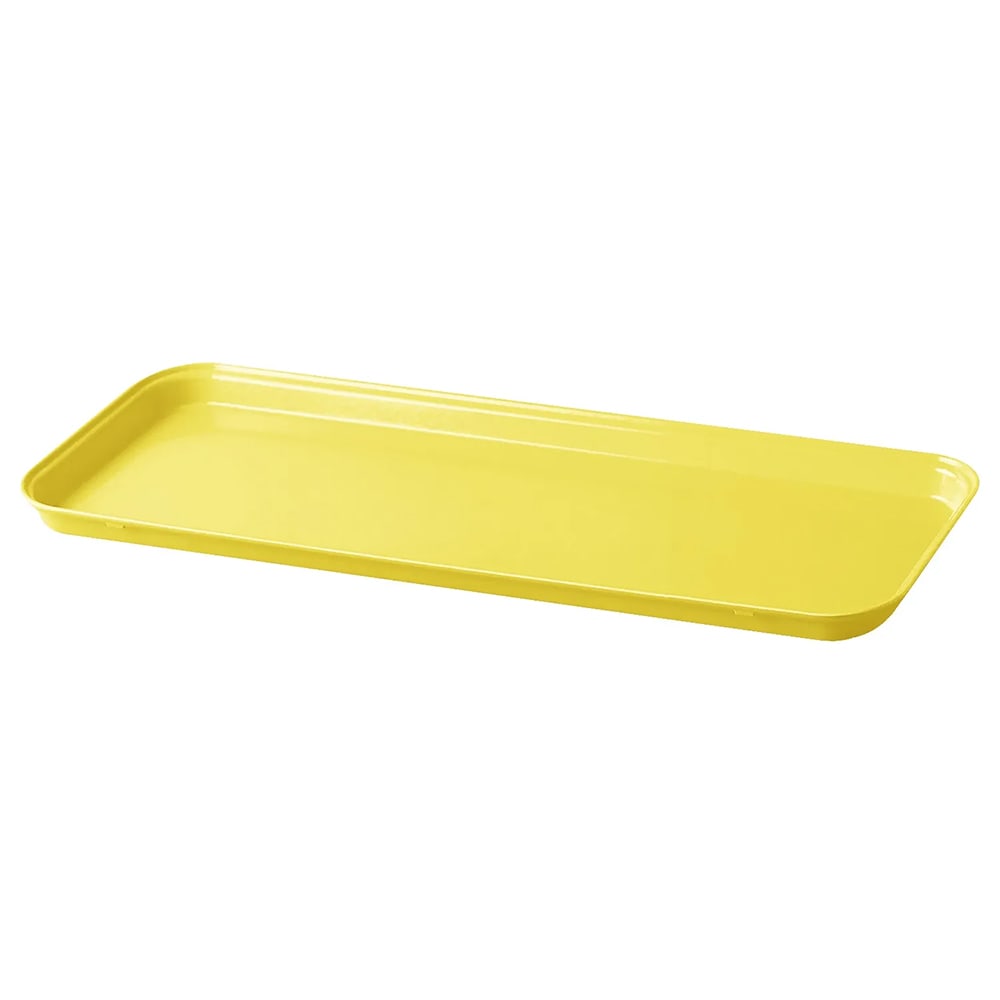 144-918MT145 Rectangular Market Display Tray - 8 11/16" x 18" x 13/16", Yellow