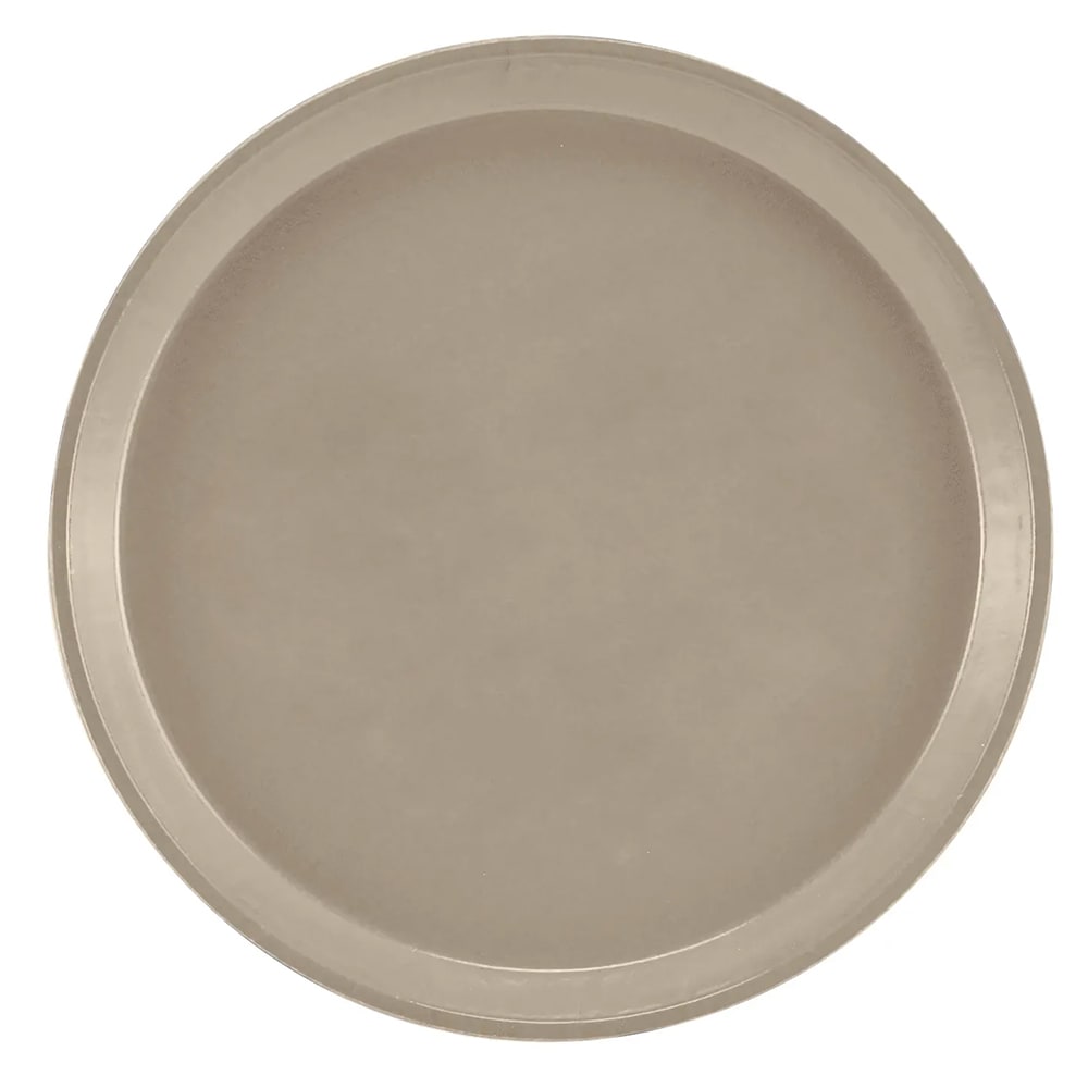144-1400199 14" Round Serving Camtray - Fiberglass, Taupe