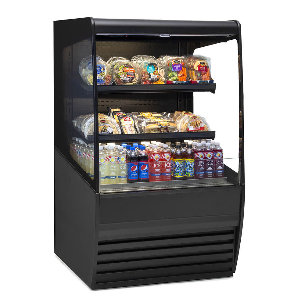 204-VRSS7260SSLD 71 1/4" Vision Series Vertical Open Air Cooler w/ (3) Levels, 208-240v