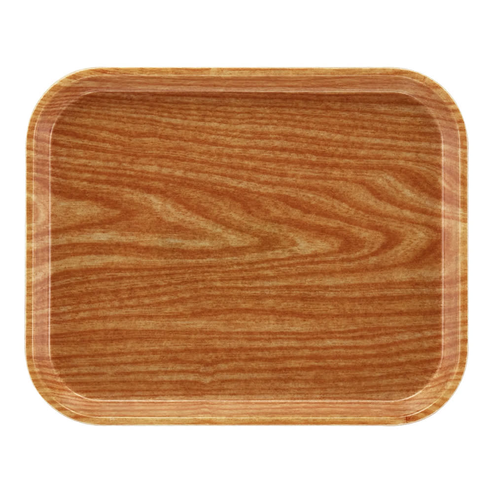 144-1216D307 Rectangular Dietary Tray - For Patient Feeding, 12" x 16", Light Elm