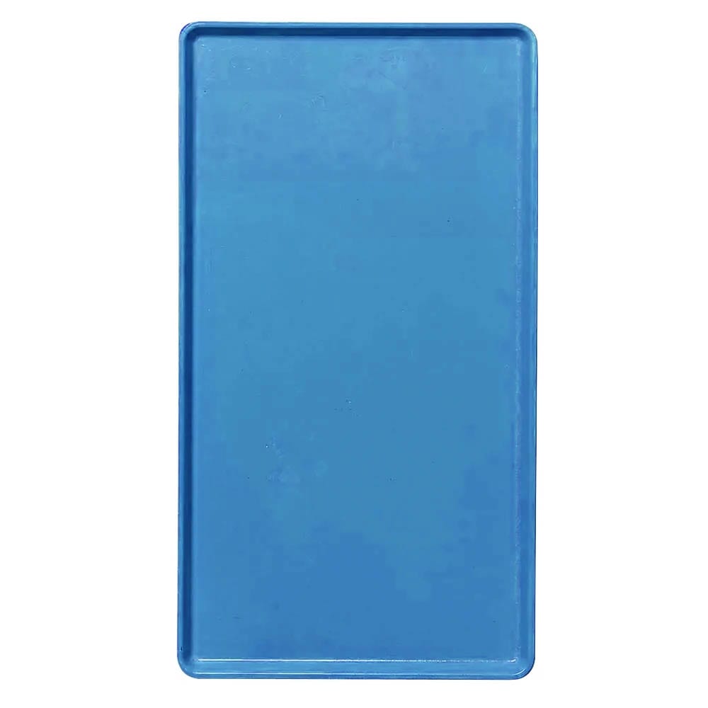 144-1219D105 Rectangular Dietary Tray - For Patient Feeding, 12" x 19", Horizon Blue