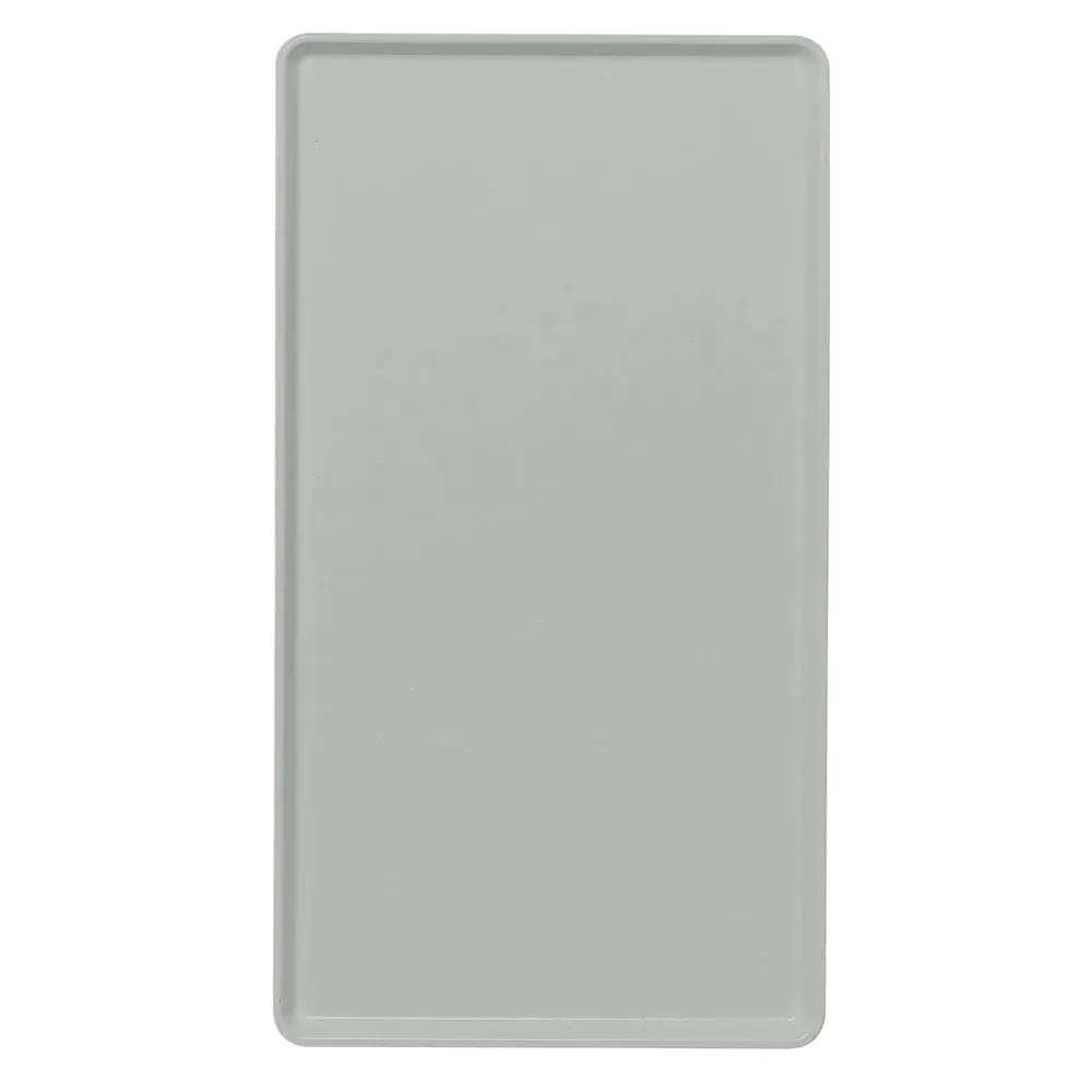 144-1219D107 Rectangular Dietary Tray - For Patient Feeding, 12" x 19", Pearl Gray