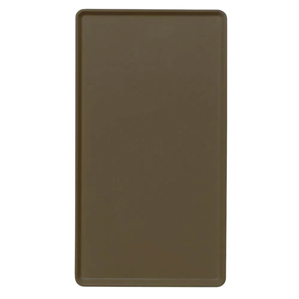 144-1220D116 Rectangular Dietary Tray - For Patient Feeding, 12" x 20", Brazil Brown