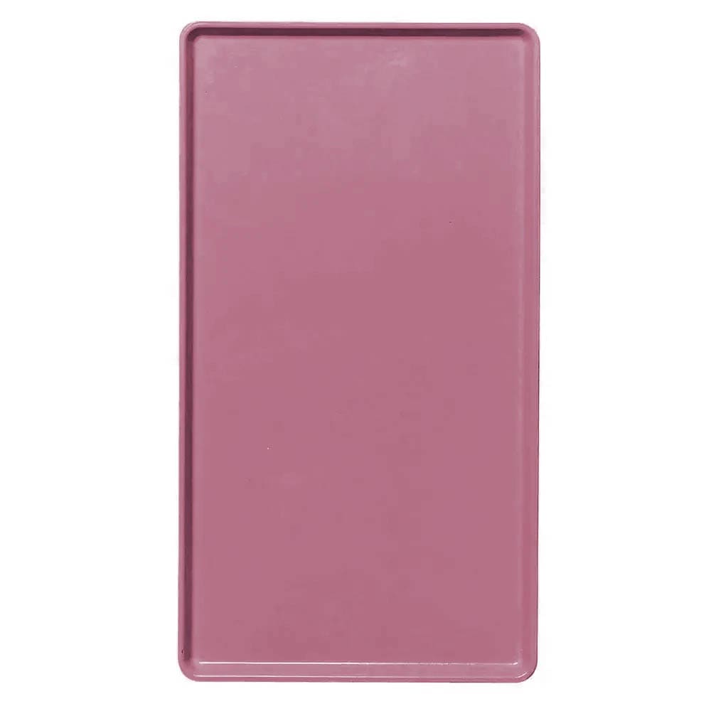 144-1220D410 Rectangular Dietary Tray - For Patient Feeding, 12" x 20", Raspberry Cream