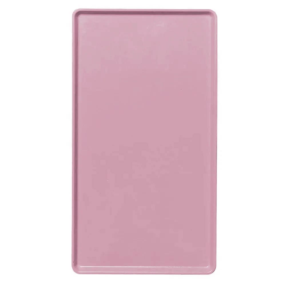 144-1220D409 Rectangular Dietary Tray - For Patient Feeding, 12" x 20", Blush