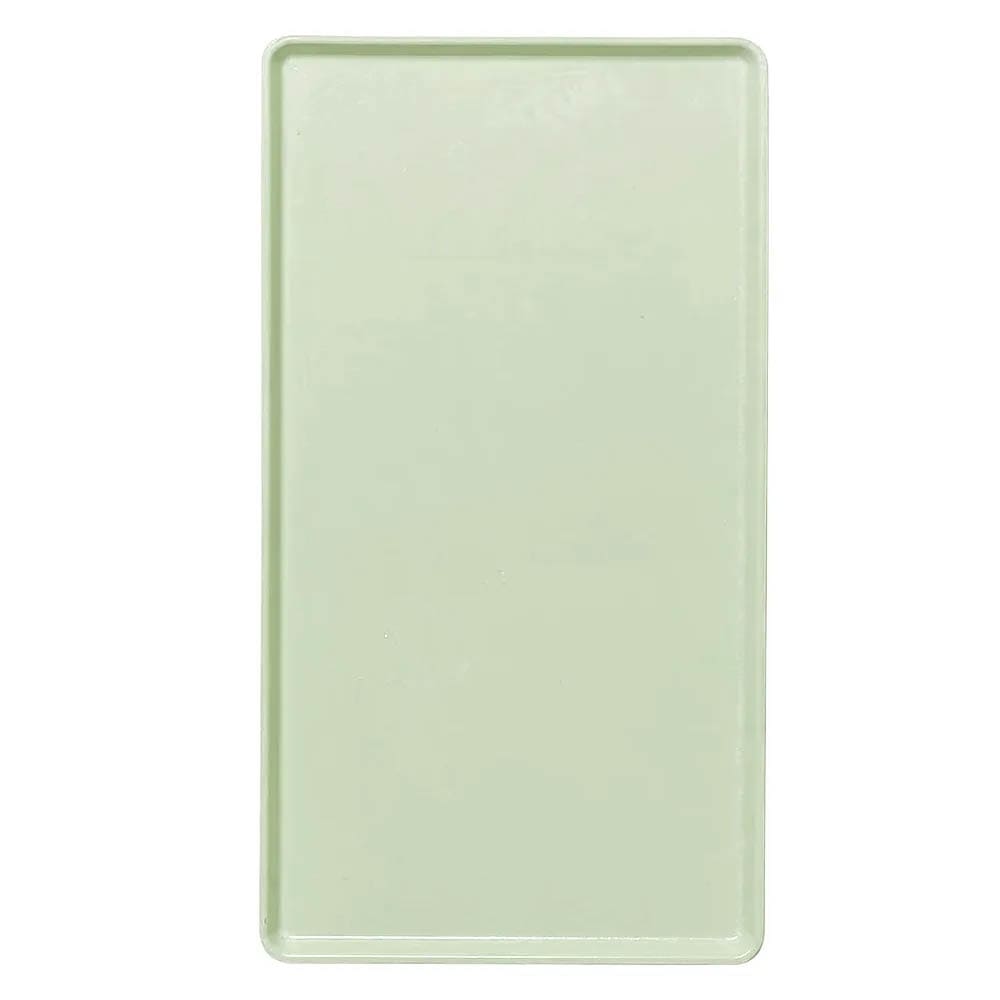 144-1220D429 Rectangular Dietary Tray - For Patient Feeding, 12" x 20", Key Lime