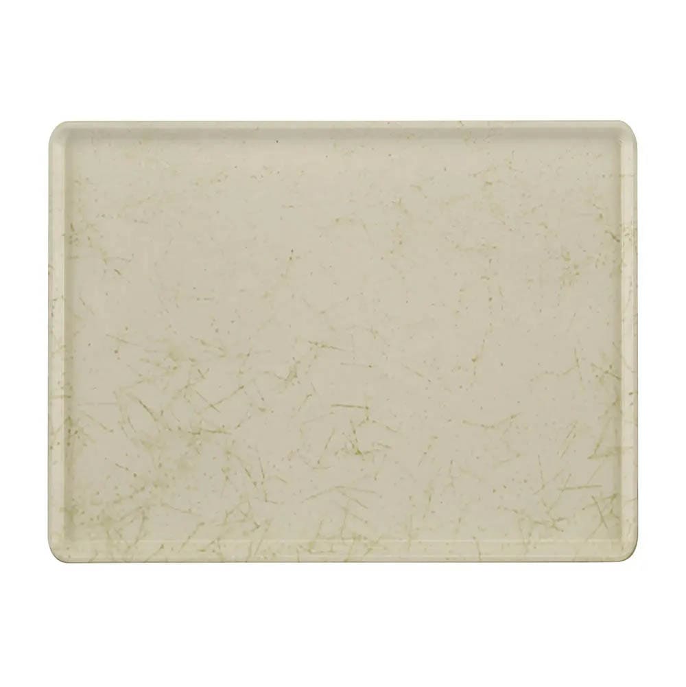 144-1222D526 Rectangular Dietary Tray - For Patient Feeding, 12" x 22", Antique Parchme...