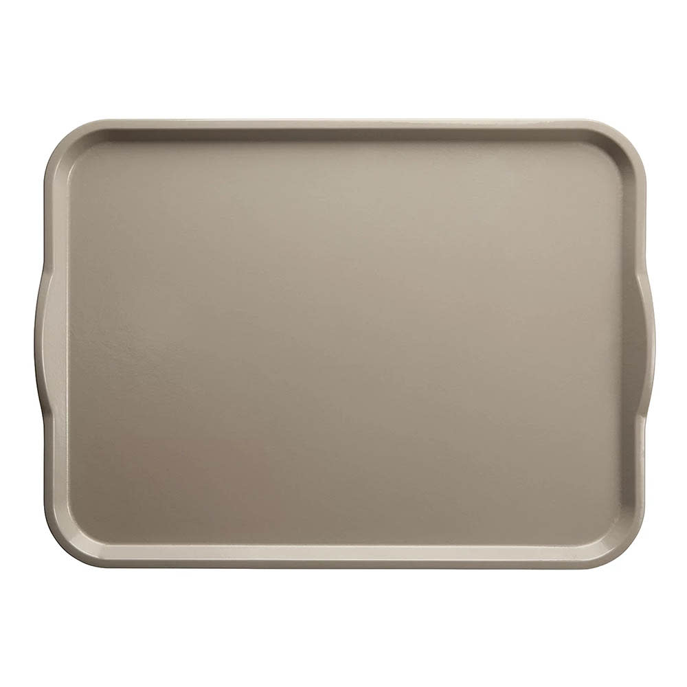 144-1418H199 Rectangular Camtray® Dietary Tray - 14" x 18", Fiberglass, Taupe