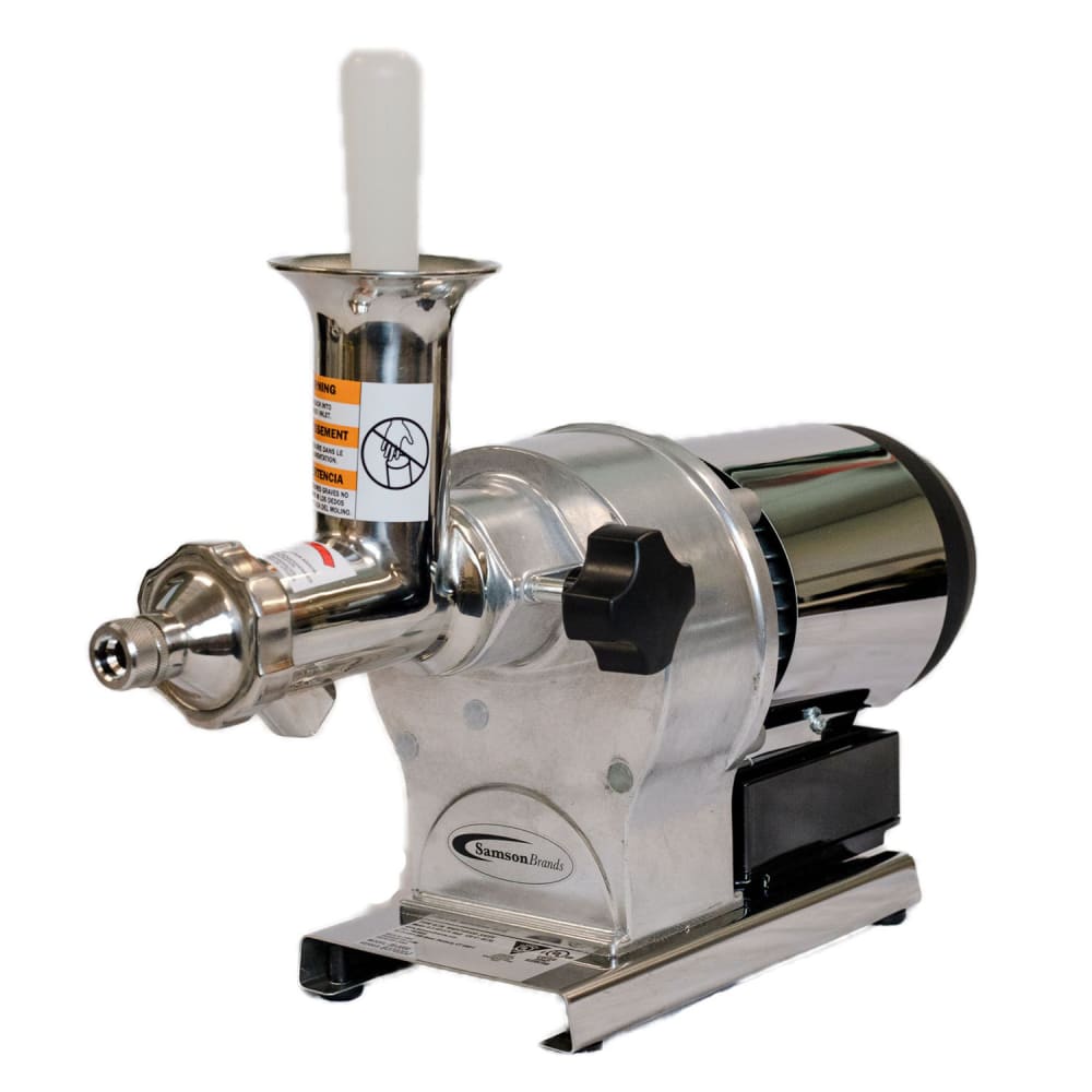 776-SB0850 Cold Press Continuous Feed Wheatgrass Juicer - Interlock System, Self Feeding Stomper,...