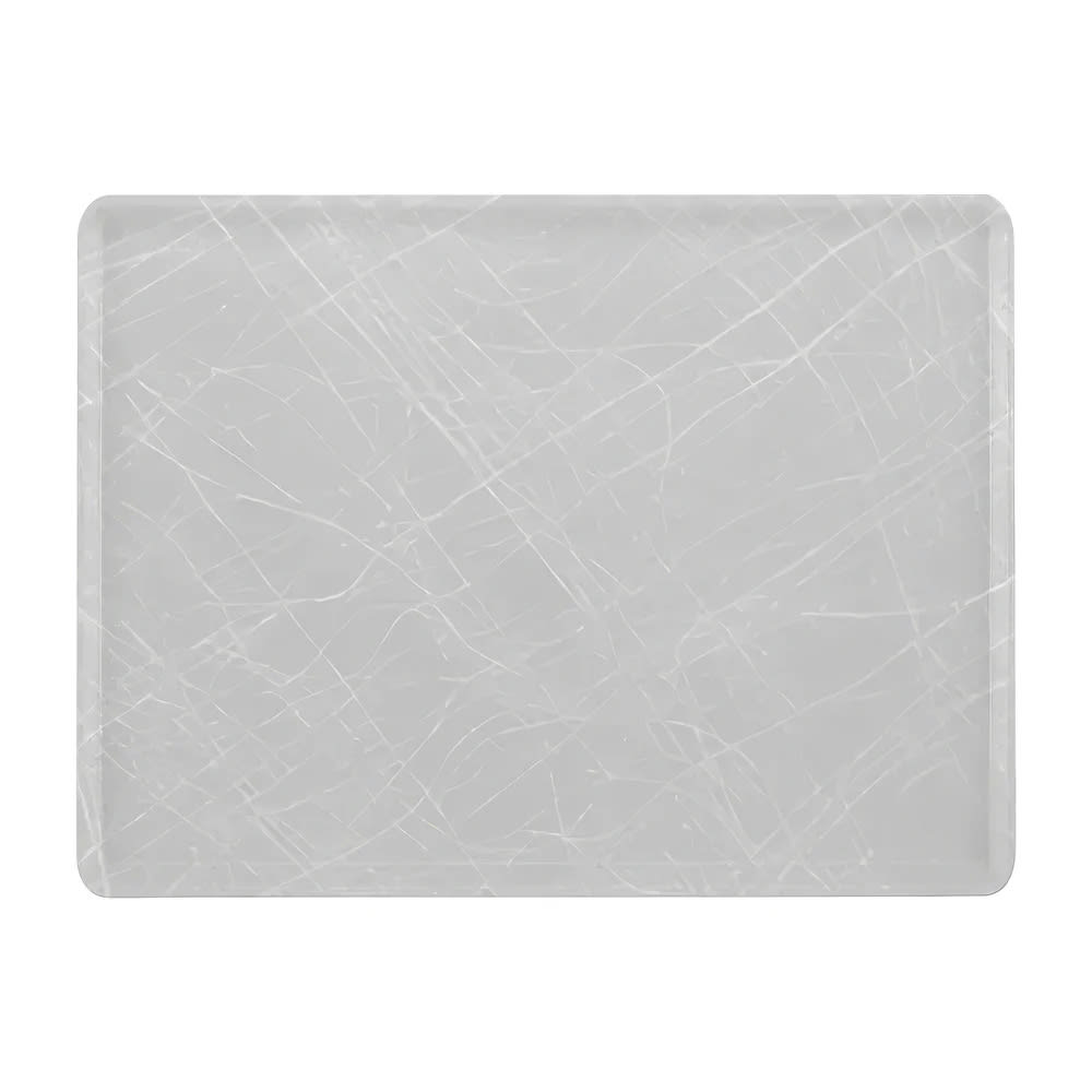 144-1219D215 Rectangular Dietary Tray - For Patient Feeding, 12" x 19", Abstract Gray
