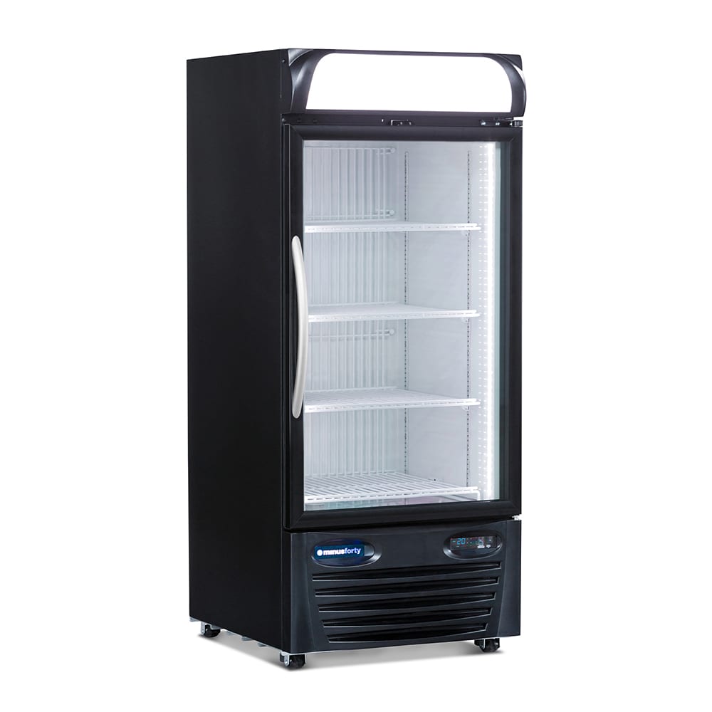 576-13USGF 26 1/2" One Section Display Freezer w/ Swing Door - Bottom Mount Compressor, Blac...