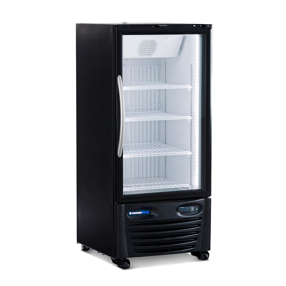 576-09MUSGF 23 3/4" One Section Display Freezer w/ Swing Door - Bottom Mount Compressor, Bla...