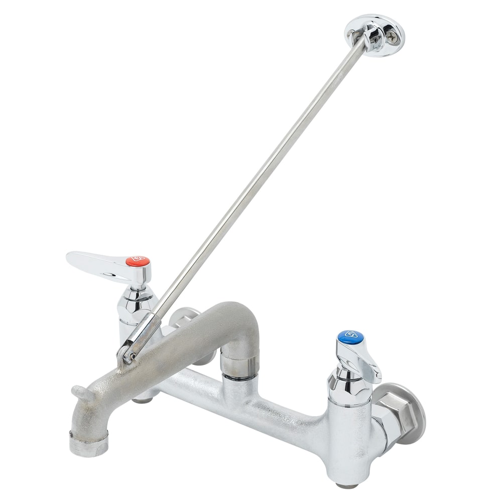 064-B0660BSTP Service Sink Faucet, Built In Stops, Adjustable Centers, Polished