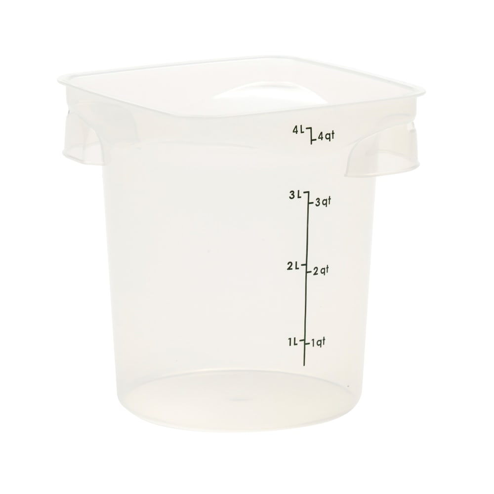 144-4RFSPROPP190 4 qt CamRound® FreshPro Round Storage Container - Polypropylene, Translucent