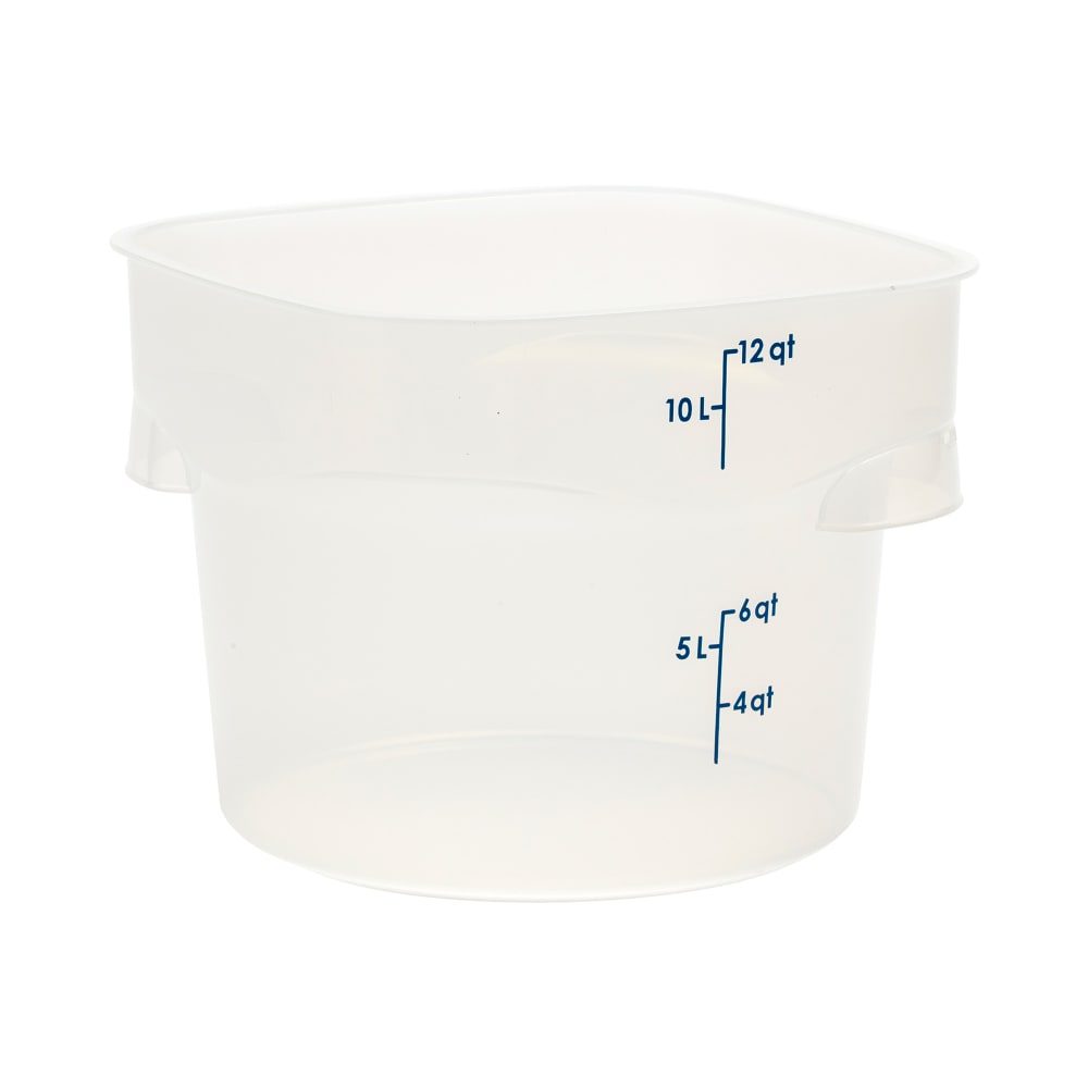 144-12RFSPROPP190 12 qt CamRound® FreshPro Round Storage Container - Polypropylene, Translucent