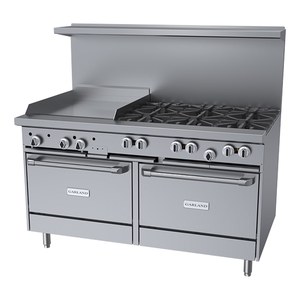 451-G606G24RRNG 60" 6 Burner Gas Range w/ Griddle & (2) Standard Ovens, Natural Gas