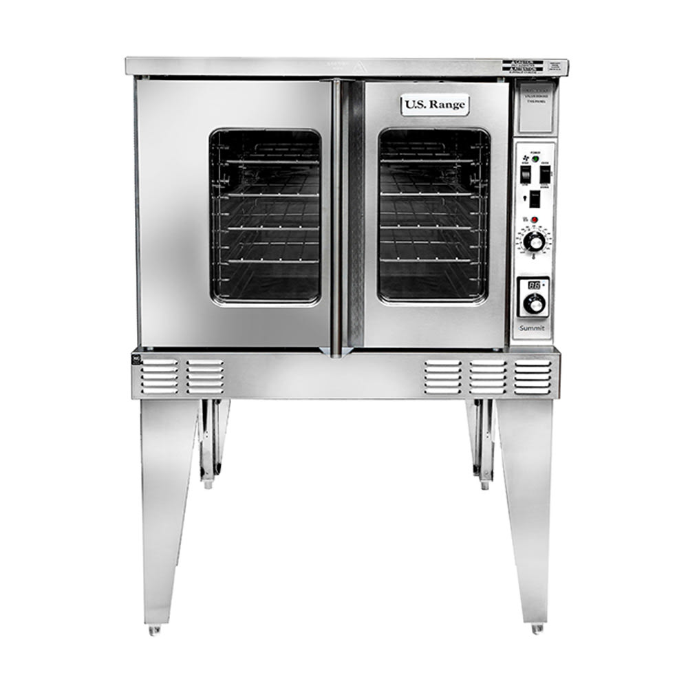 451-SUMG100NG Summit Single Full Size Natural Gas Convection Oven - 53,000 BTU