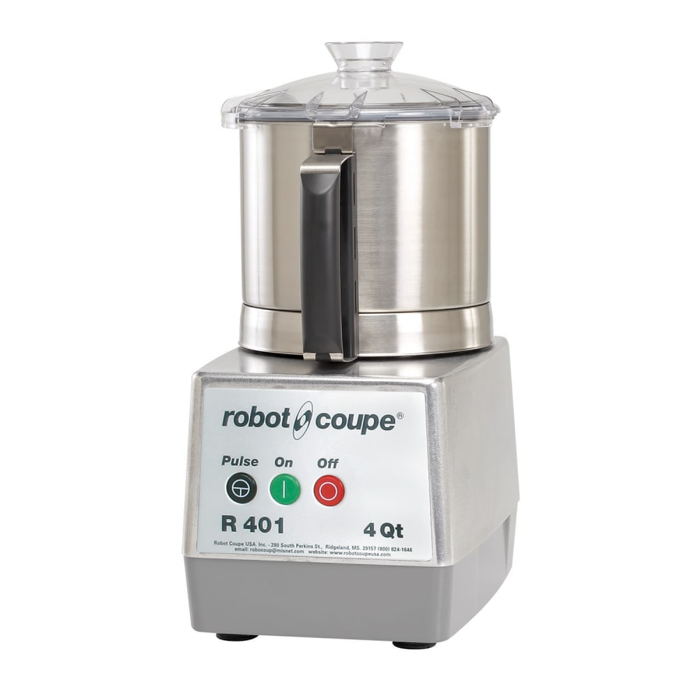 126-R401B Cutter Mixer w/ 4 1/2 qt Stainless Bowl, Smooth Edge S Blade & 1 Speed