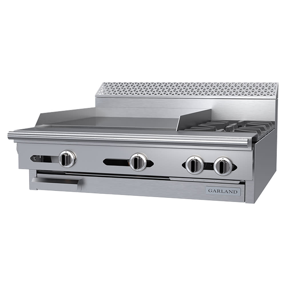 451-C3621MLP 36" 2 Burner Gas Range Top w/ Griddle - Modular, Liquid Propane