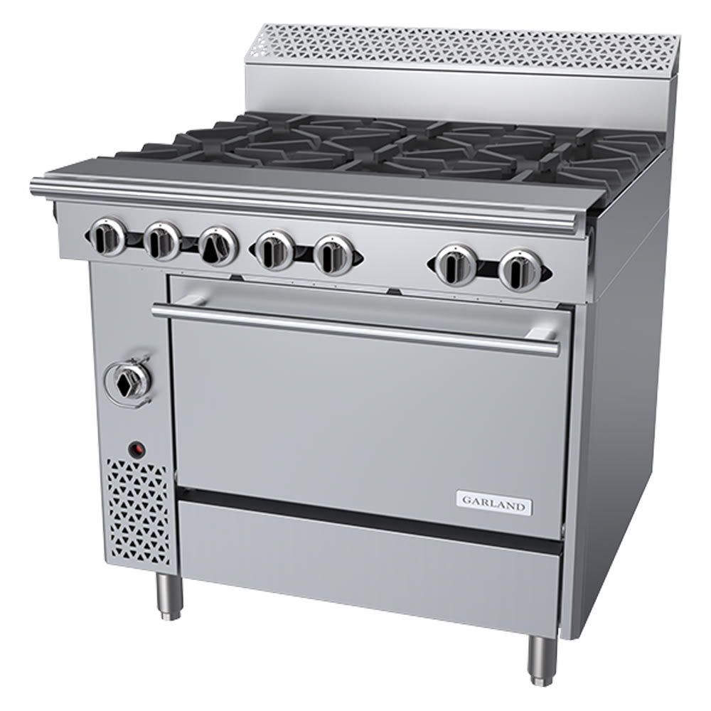451-C366CNG 36" 6 Burner Gas Range w/ Convection Oven, Natural Gas