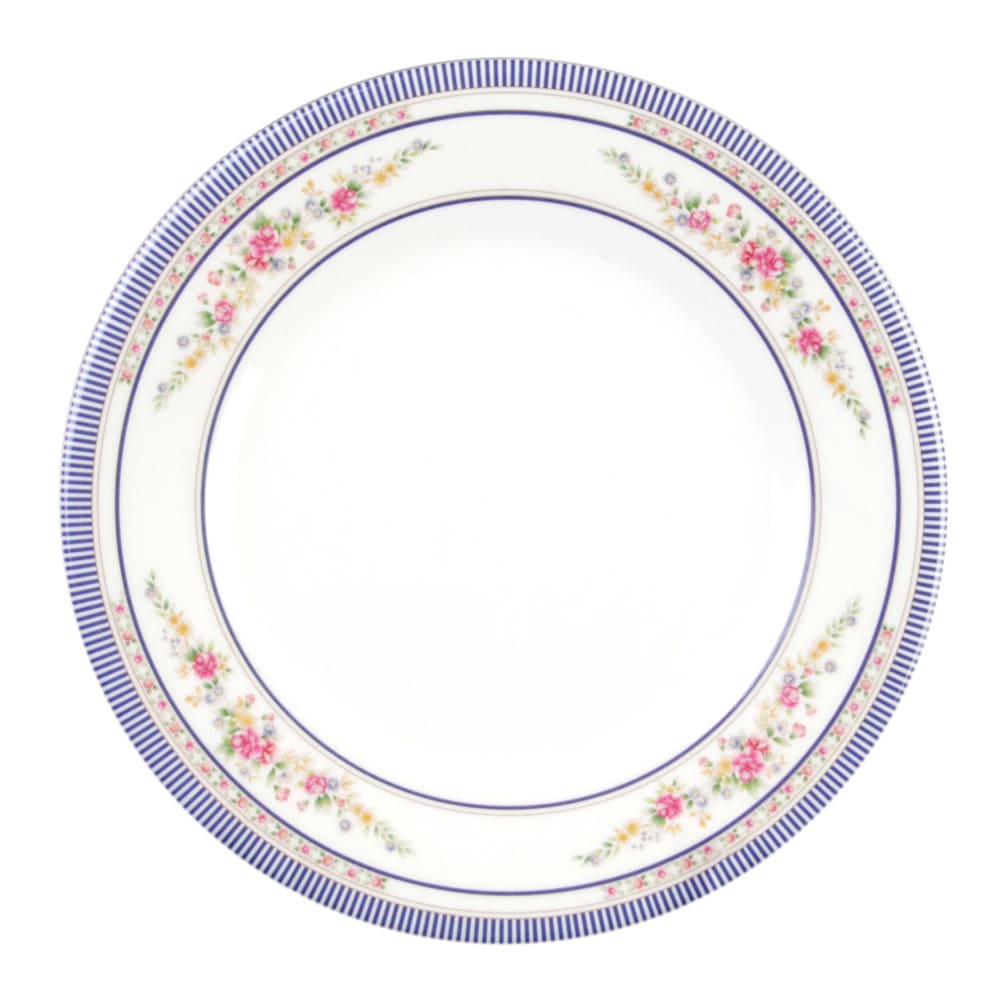 438-1010AR 10 3/8" Round Melamine Plate, Rose