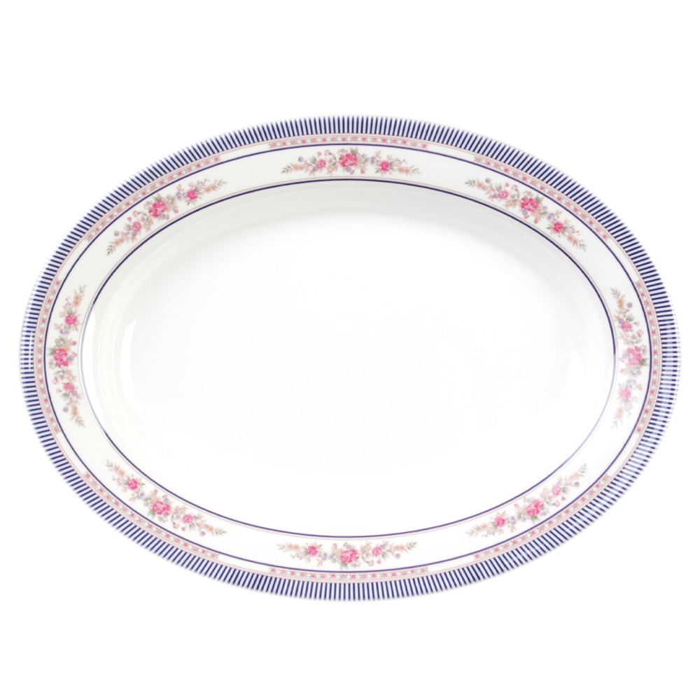 438-2008AR 8" x 6" Oval Platter - Melamine, Rose