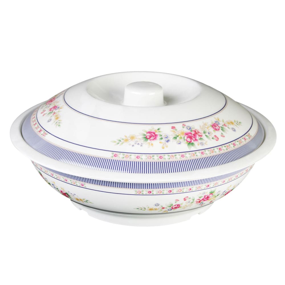 438-8011AR 80 oz Round Melamine Serving Bowl, Rose