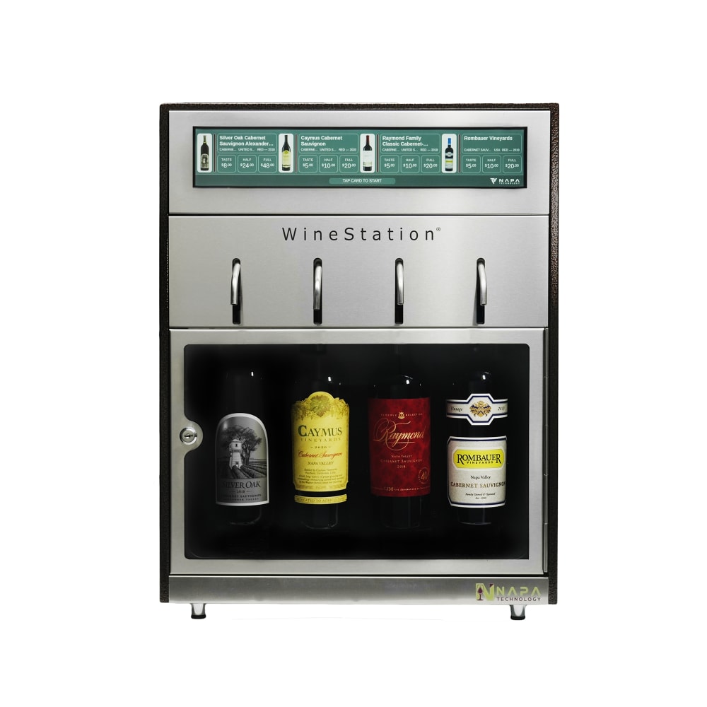 008-MX4Q3CDP WineStation Sommelier Self Service Dispensing System - (4) Taps, 110-220v