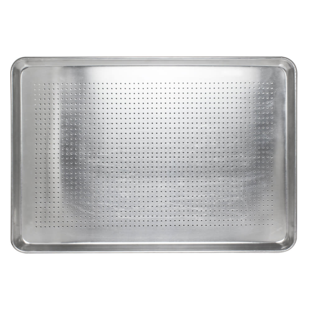 438-ALSP1813PF 1/2 Half Size Bun / Sheet Pan - 18" x 13", 20 gauge Aluminum, Perforated