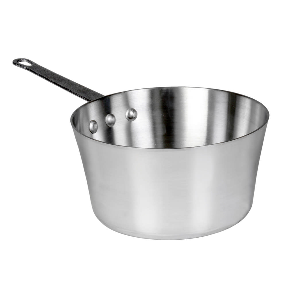 438-ALSKSS004 4 1/2 qt Aluminum Saucepan w/ Solid Metal Handle