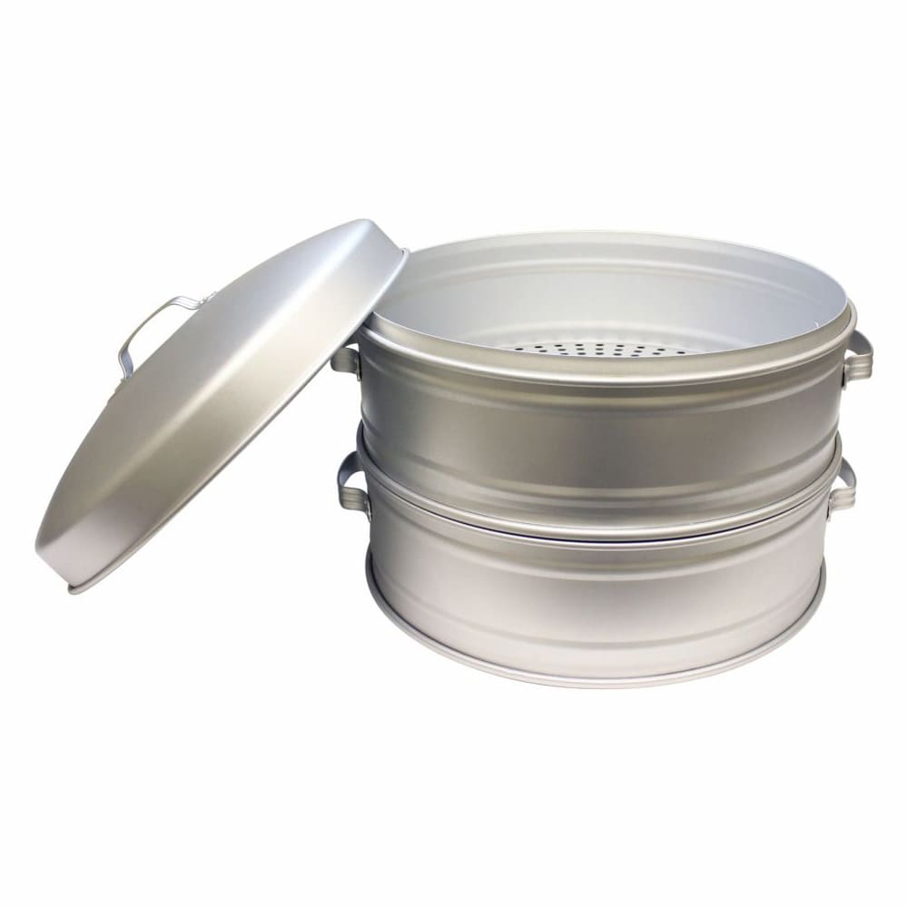438-ALST013 19 1/2" Round Chinese Steamer Set, Aluminum